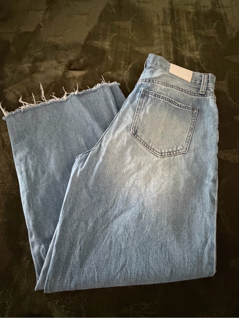 Pistola Wide Leg Women's Jeans - Light Blue Distressed - Picture 4 of 5